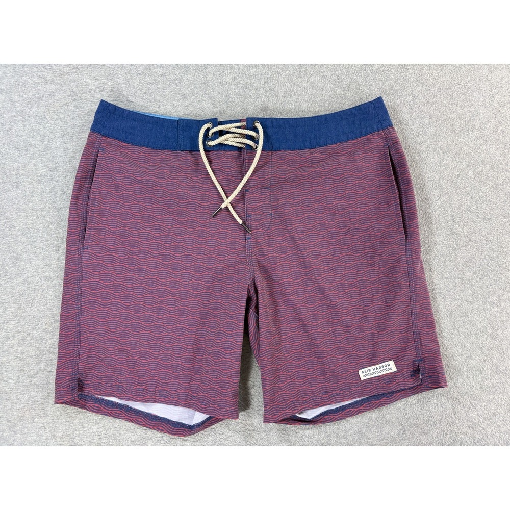 Fair Harbor Unlined Athletic Board Shorts (Men's 34) 8"